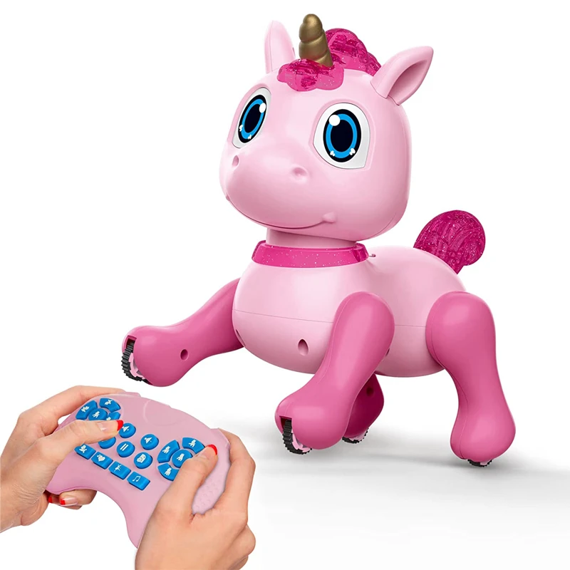 Unicorn Smart RC Robot Toy for Kids - Interactive Programmable Robot Horse with 30+ Sounds & Actions, 2.4G Remote Control, USB Charging, STEM Learning Toy (Ages 5+)